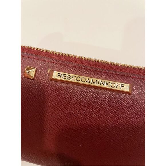Rebecca Minkoff Continental Wallet Gold Rockstud Zip Around - Picture 7 of 9